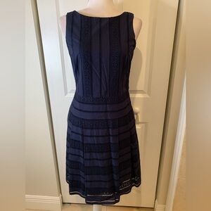 Brooks Brothers Navy Cotton Eyelet Dress 👗